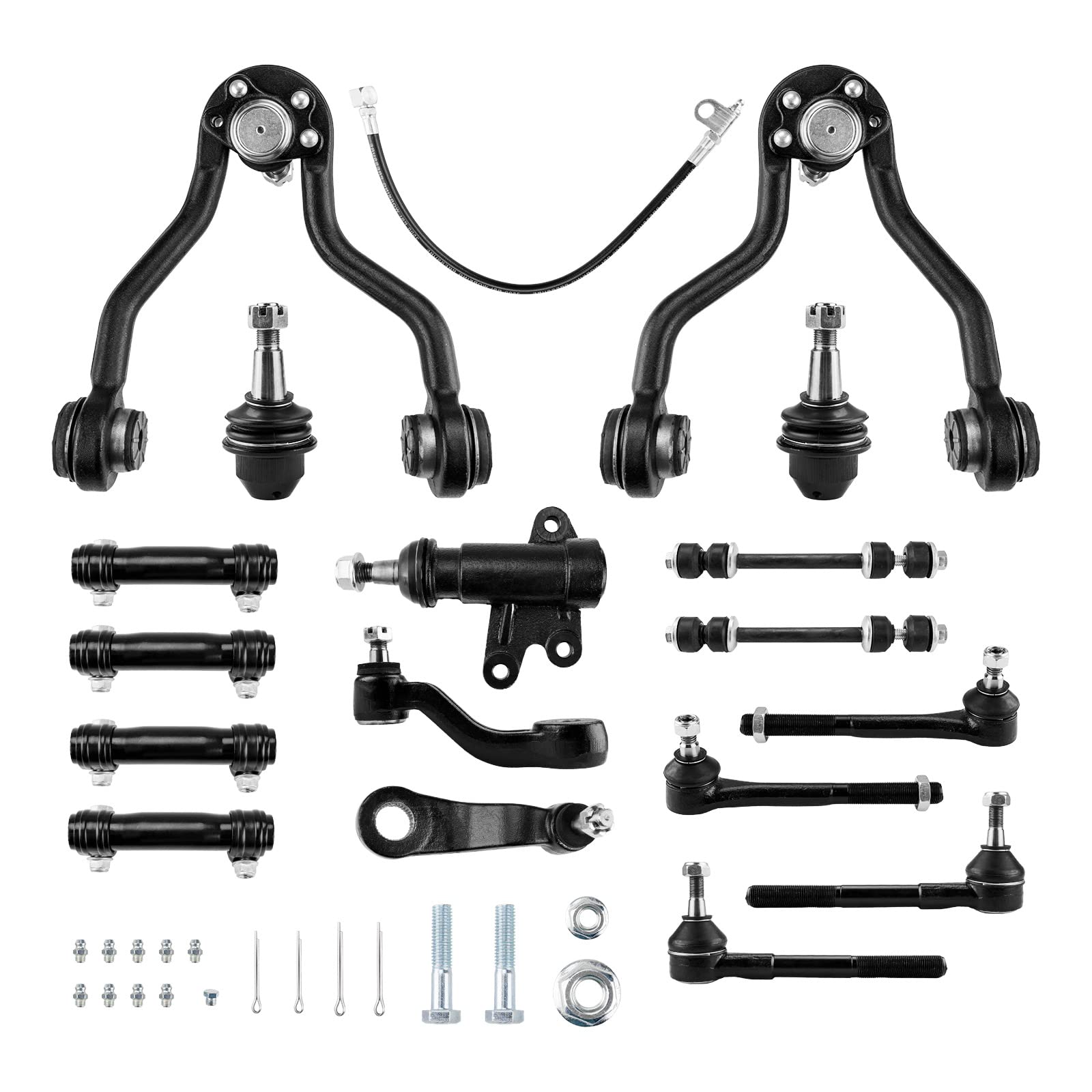 KAX K620719 K620720 Front Upper Control Arms with Ball Joints Suspension Kit Replacement for Escalade K1500 Suburban Tahoe Yukon?4WD Only?
