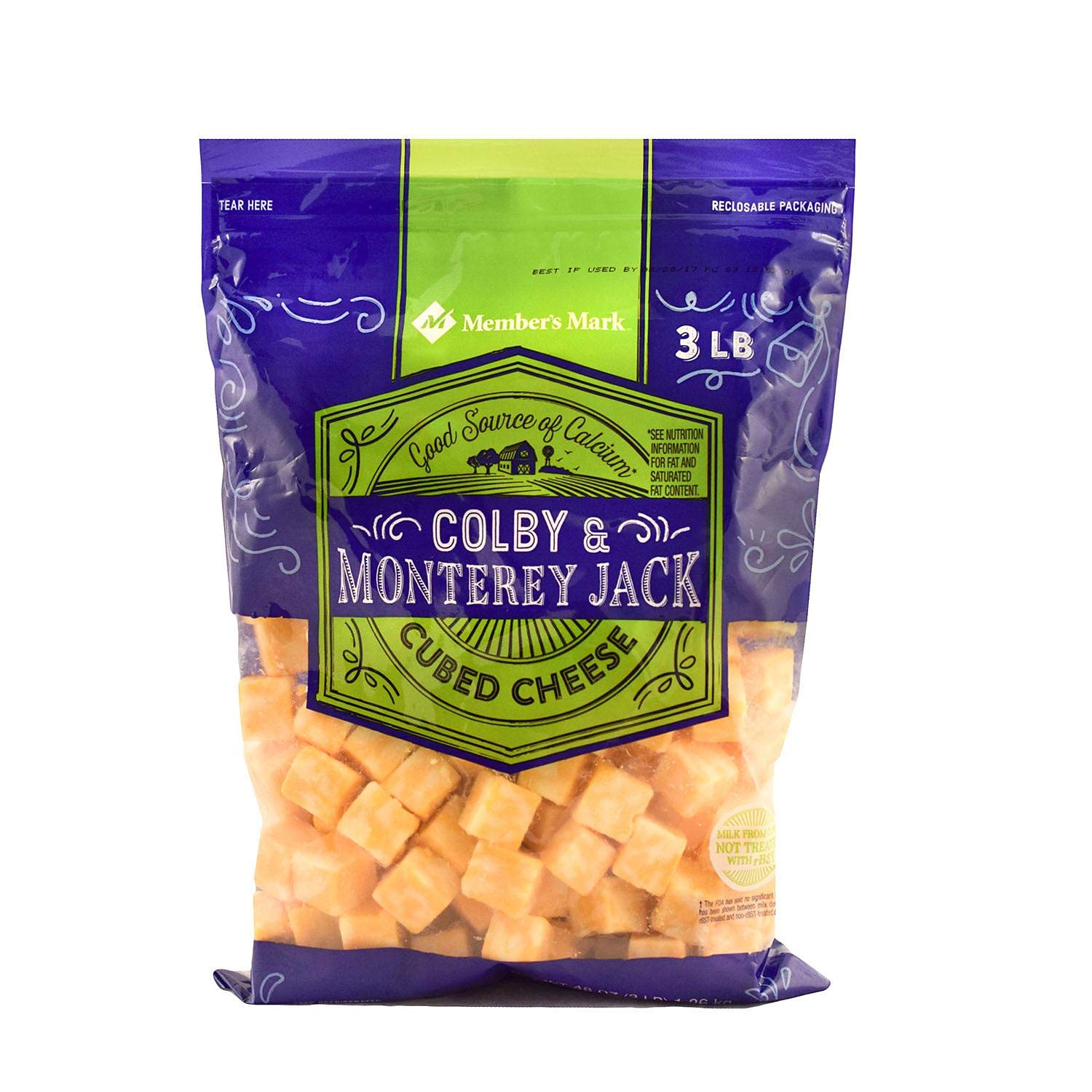 Evaxo Colby Jack Cheese Cubes 1 pk. / (3 lbs.) Grocery & Gourmet Food