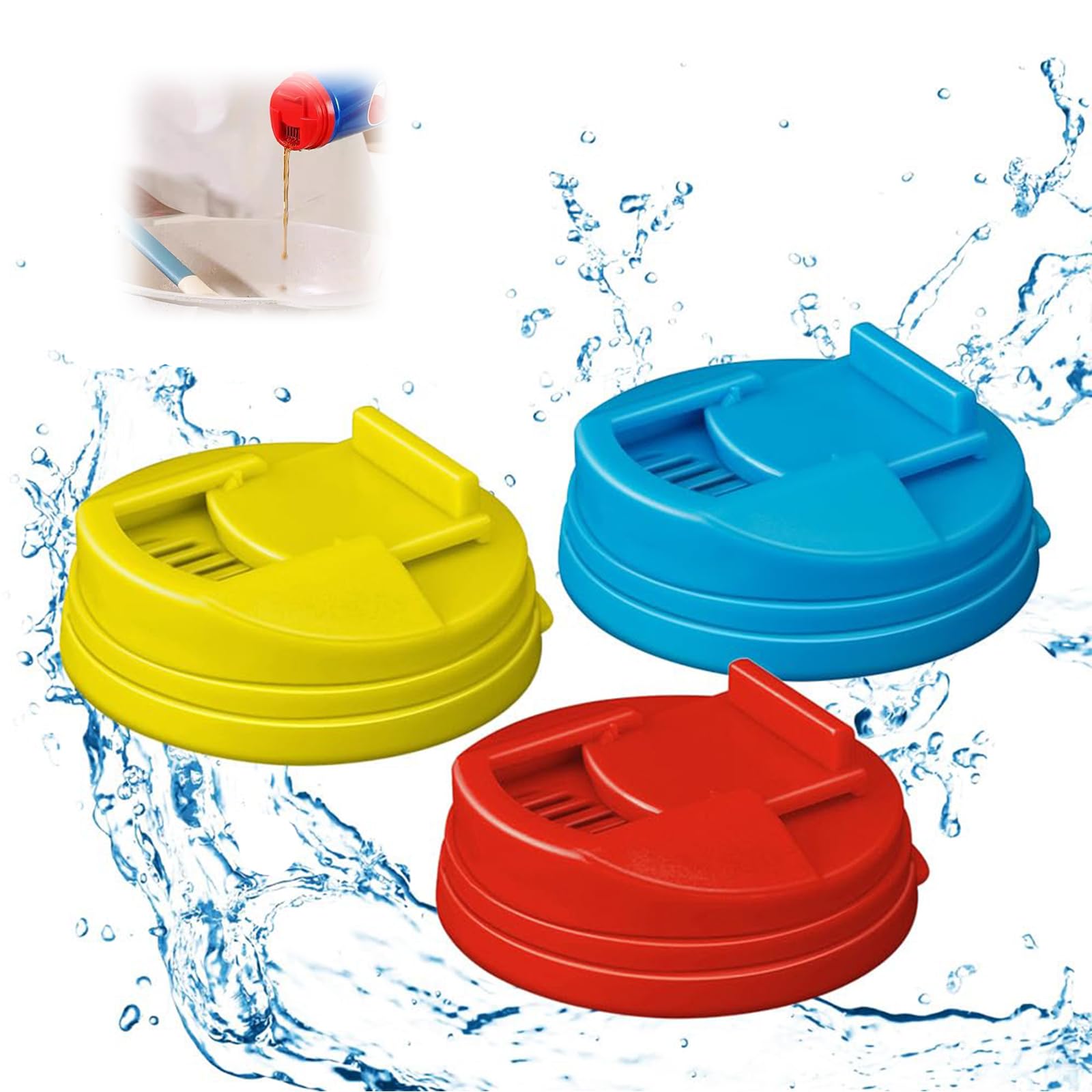 Soda Can Covers, 2024 Upgraded Can Covers for Soda Cola Can Lid Covers Round Protector, Reusable Plastic Can Spill Stopper or Protector (Mixed color 3)