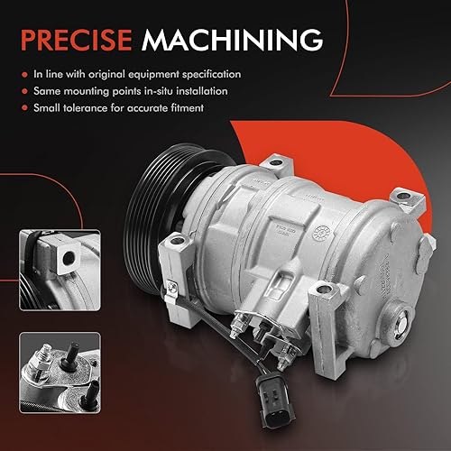 Miniatura 5 de A-Premium Compresor AC con embrague compatible con Jeep Liberty 2.8L 2005-2006