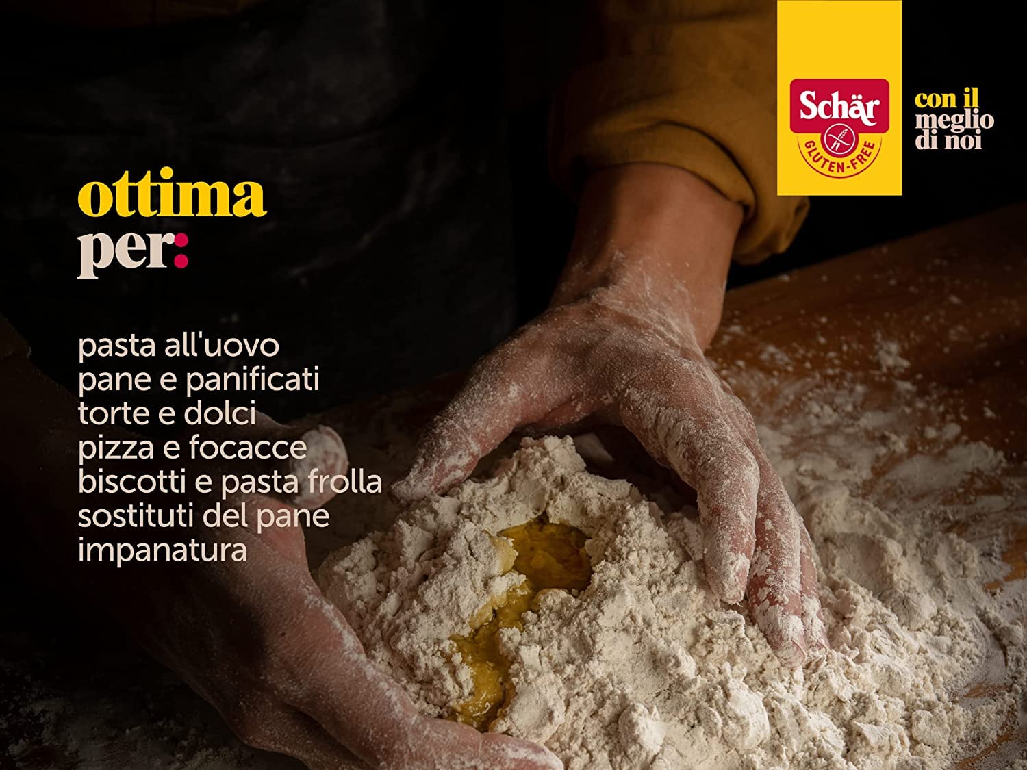 Lot de 6 mélanges universels de farine pour les personnes qui ne tolèrent pas le gluten, sans gluten, 1 kg
