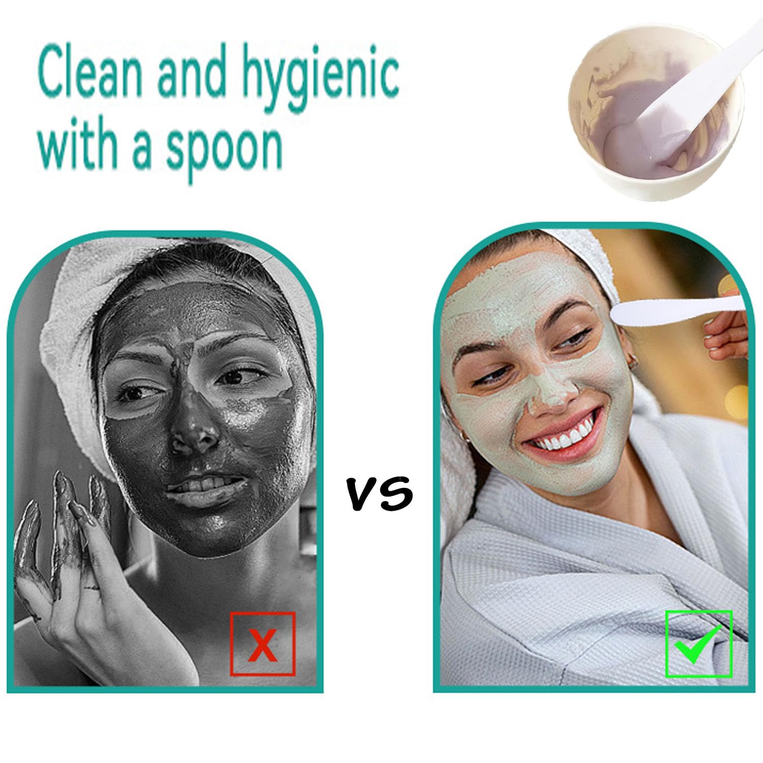 4 Pezzi Spatola per Maschera Facciale, Cosmetica Maschera Spatola, Plastica Spatole per Cosmetico, Applicatore Cucchiaio di Miscelazione, Cura della Pelle Spatole, per La Cura Della Pelle