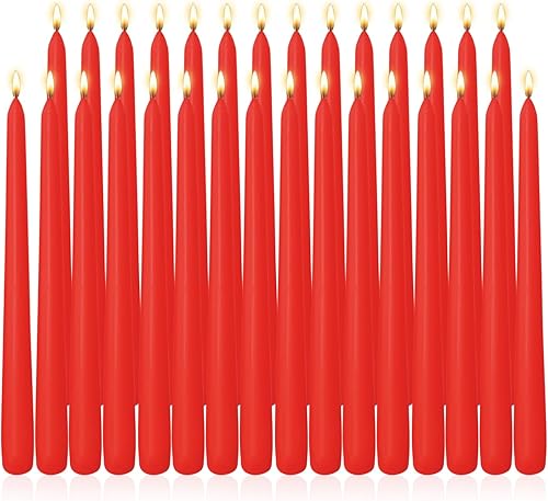 Miniatura 89 de Axiom Candles Velas altas sin goteo de 10 pulgadas sin perfume y sin humo, 9 horas de tiempo de combustión, velas cónicas para el hogar, cenas