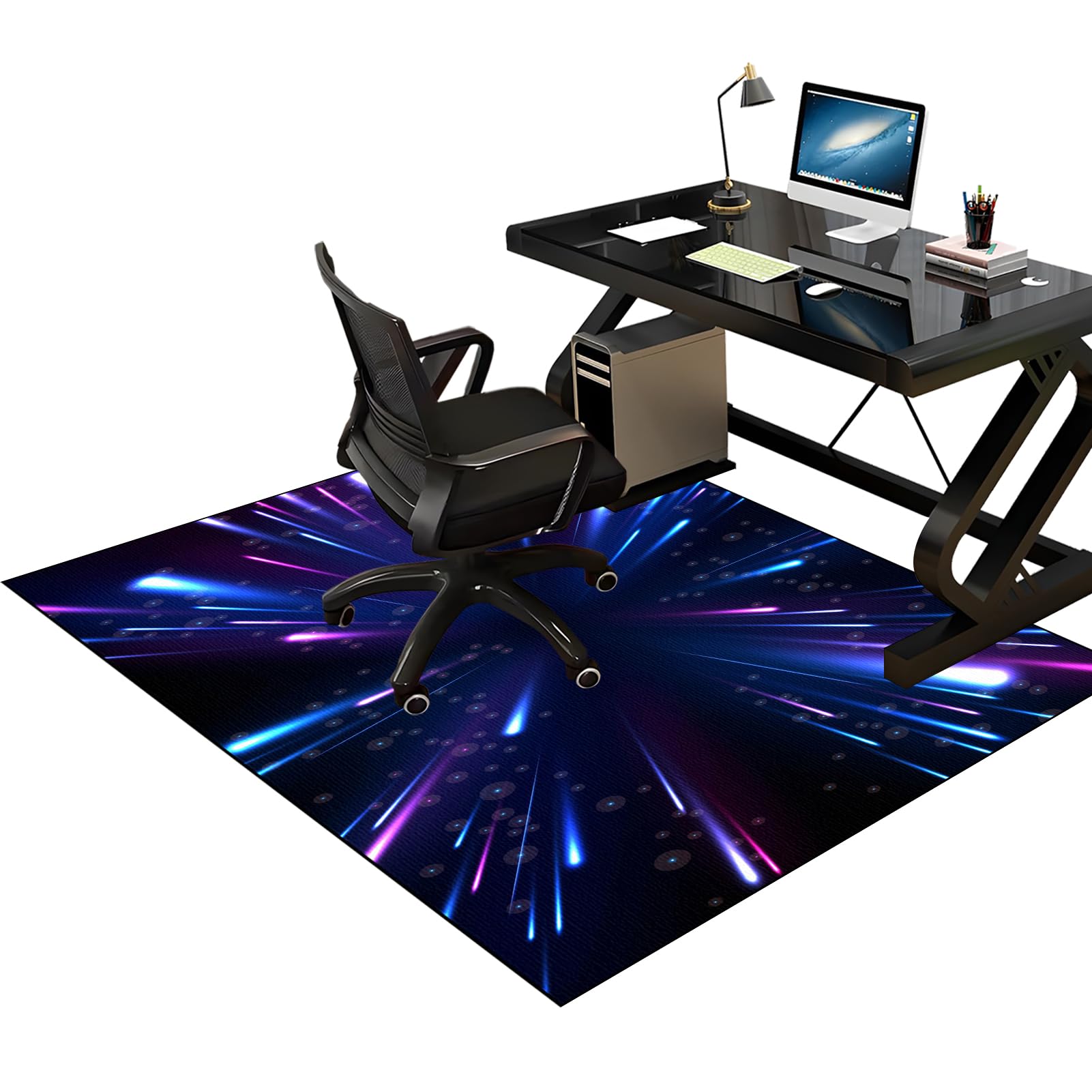 130 x 160 cm Office Chair Mat for Carpeted Rectangular Carpet Protector Chair Mat Gaming Chair Mat for carpet floors Hard-Floor Chair Mats Chair Rolling Mat Desk Chair Mat Carpet Floor Protection