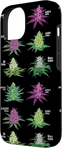 Miniatura 5 de iPhone 13 Pro Max Patrón de malezas Tipo de marihuana Stoner Marihuana Hoja de cannabis Caso