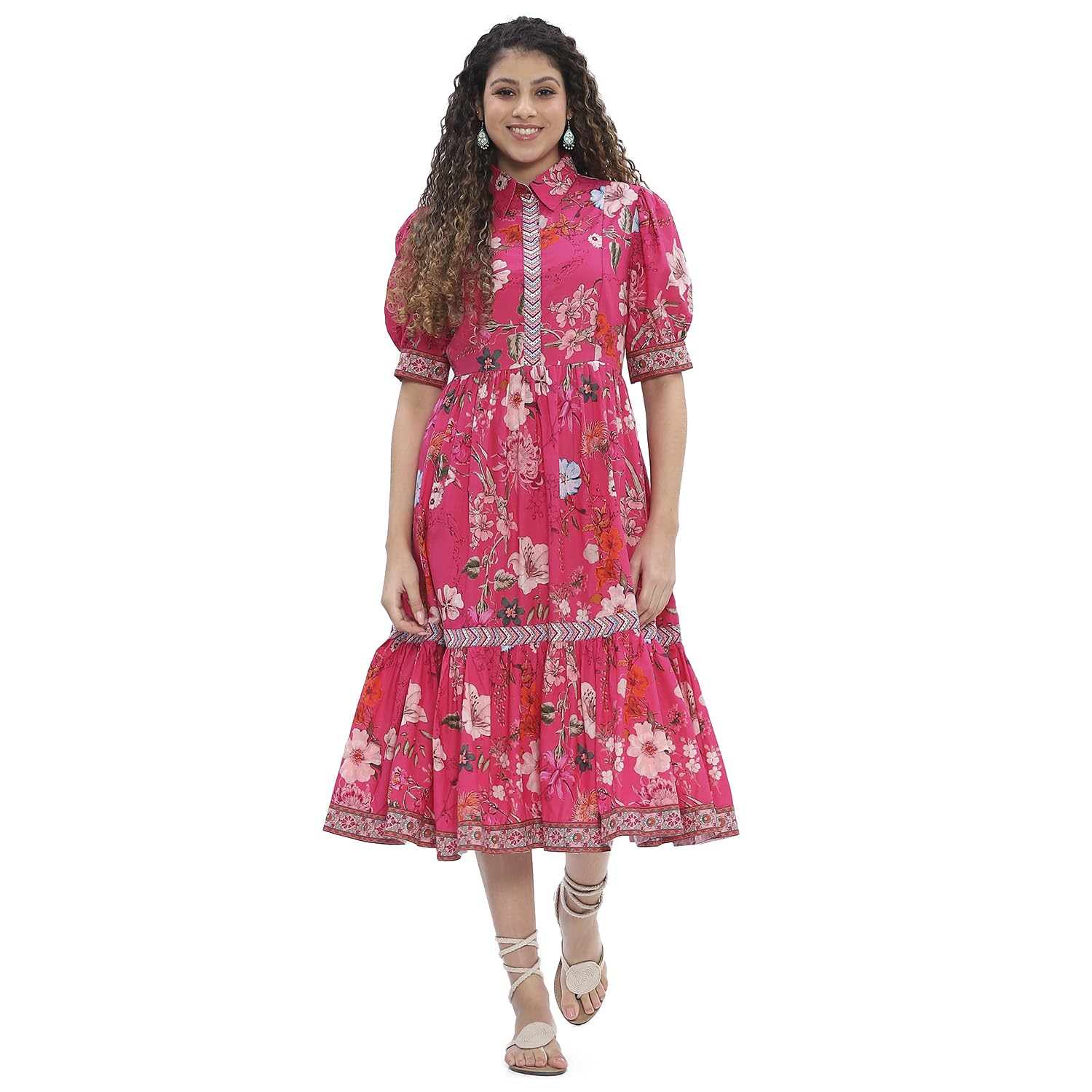 biba Women Cotton Straight Printed Dress-picture-12