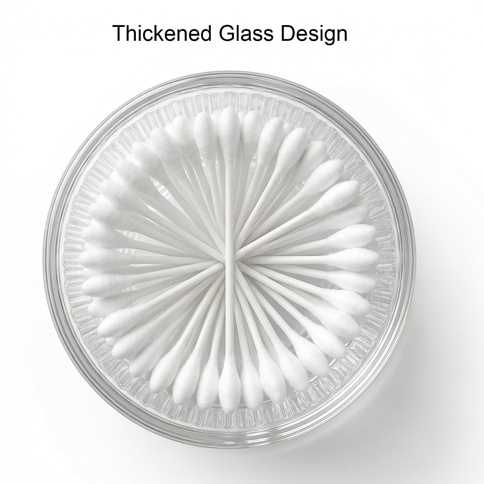 Glass Qtip Holder Jars - Apothecary Storage -8