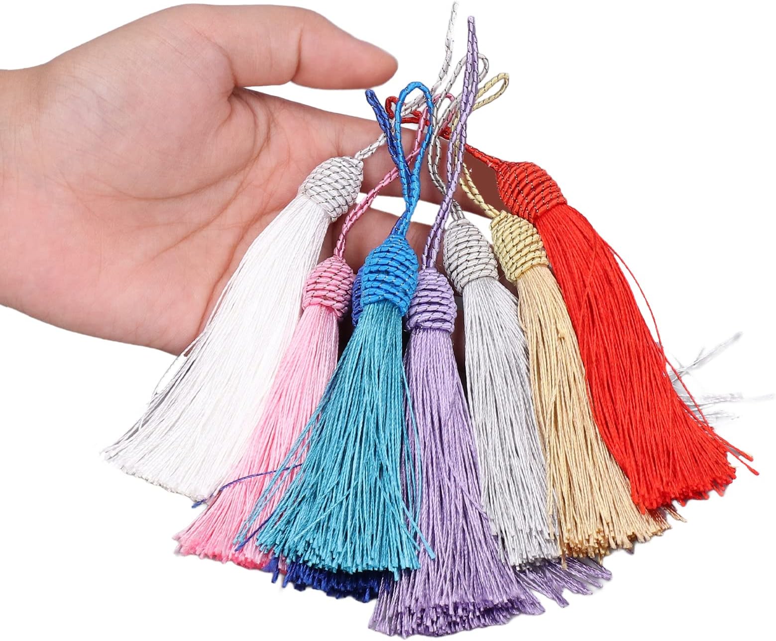 225 Pieces Bookmark Tassels, 45 Colors Bookmark Tassels Bulk Tassels for Bookmarks