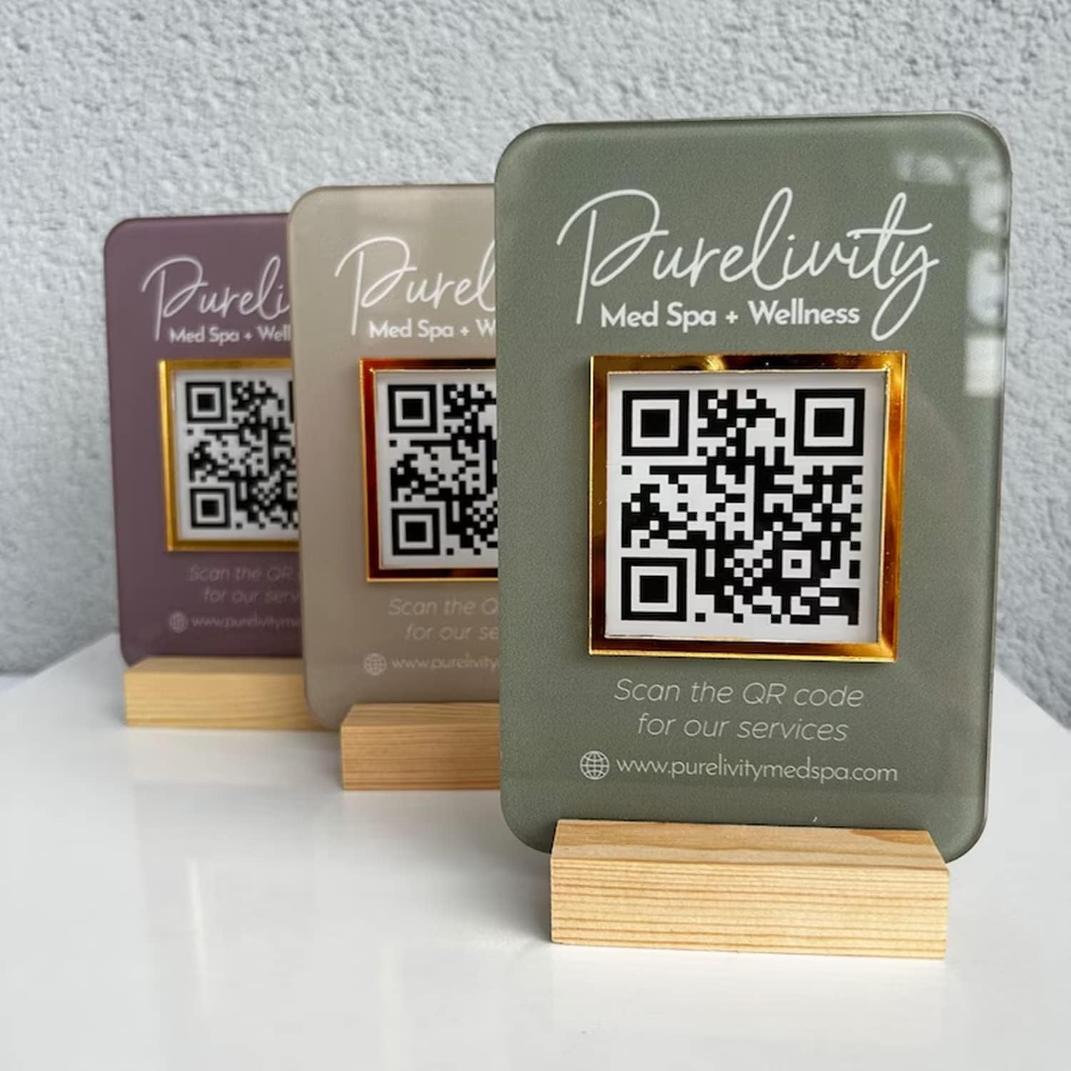 Acrylic QR Code Sign Custom Social Signage Cash App PayPal Payment Stand Small Business Plaque Mini Pop Up Shop Scan to Pay Sign Table Menu Decoration Suitable For Restaurant Beauty Salon