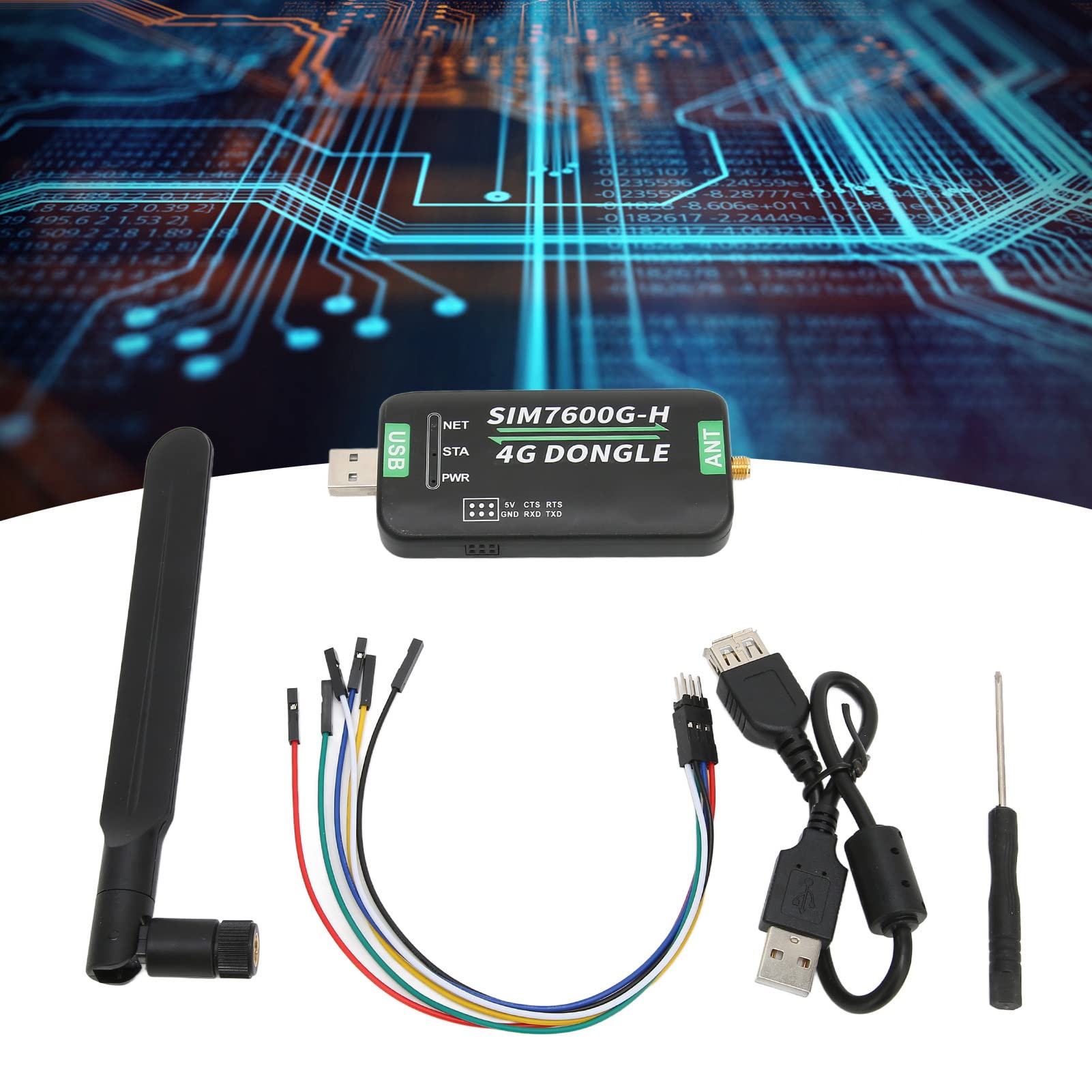 KIMISS Sim7600G H Sim7600G-H Modulo Dongle 4G Modulo Dongle ABS 4G Supporto Comunicazione Uart USB 2G 3G 4G 50Mbps Uplink 150Mbps Downlink Cper OMPuter Accessori per PC