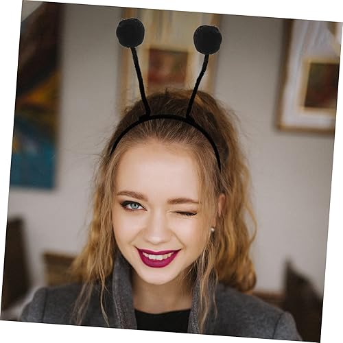 Miniatura 6 de Beavorty 12 diademas de bola de pelo para accesorios para cabeza de antena, boppers abejas, accesorio de cosplay, aros de pelo para niñas, diadema