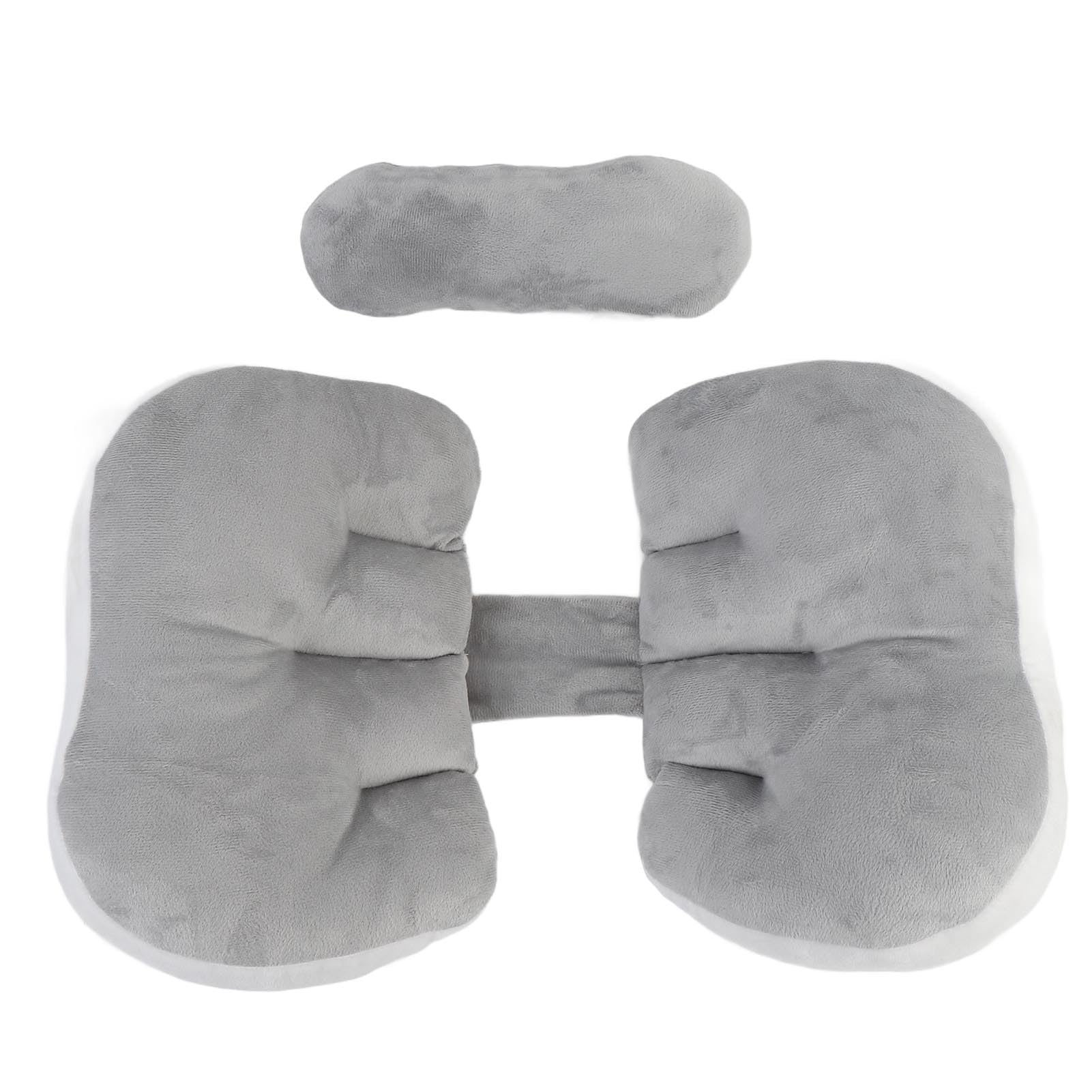 Oreiller de grossesse en U FTVOGUE en polyester gris pour le soutien du ventre