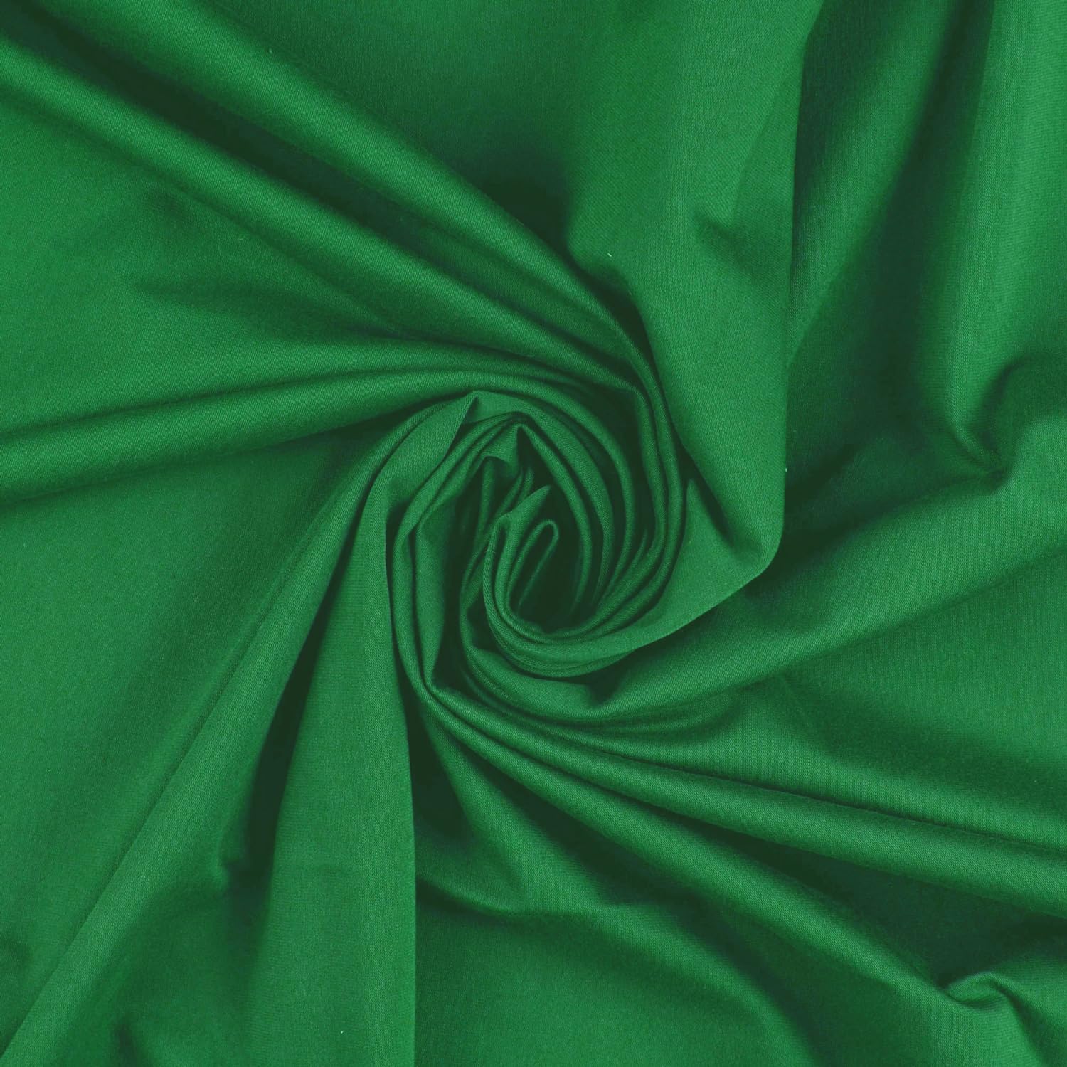TheFabricTrade Emerald Premium Plain Cotton Jersey Knit Fabric Elastic Lycra Stretch Textile Clothing Dressmaking T-Shirt Elastane Material - 100cm x 150cm (1 Metre) โ image 1