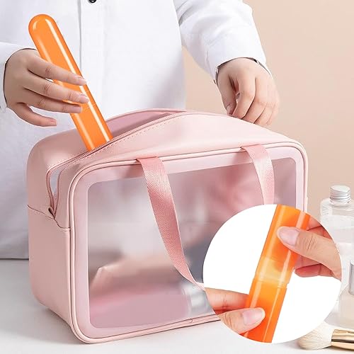 Miniatura 6 de Eaezerav Paquete de 6 fundas para cepillos de dientes de viaje, soporte portátil transpirable para cepillos de dientes, contenedor de plástico para