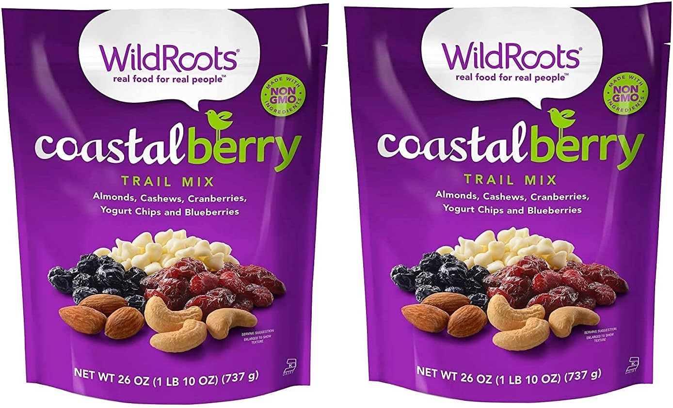 Wild Roots 100 Trail Mix Coastal Berry Blend (2 Pack 26 Oz Ea) (NEW)