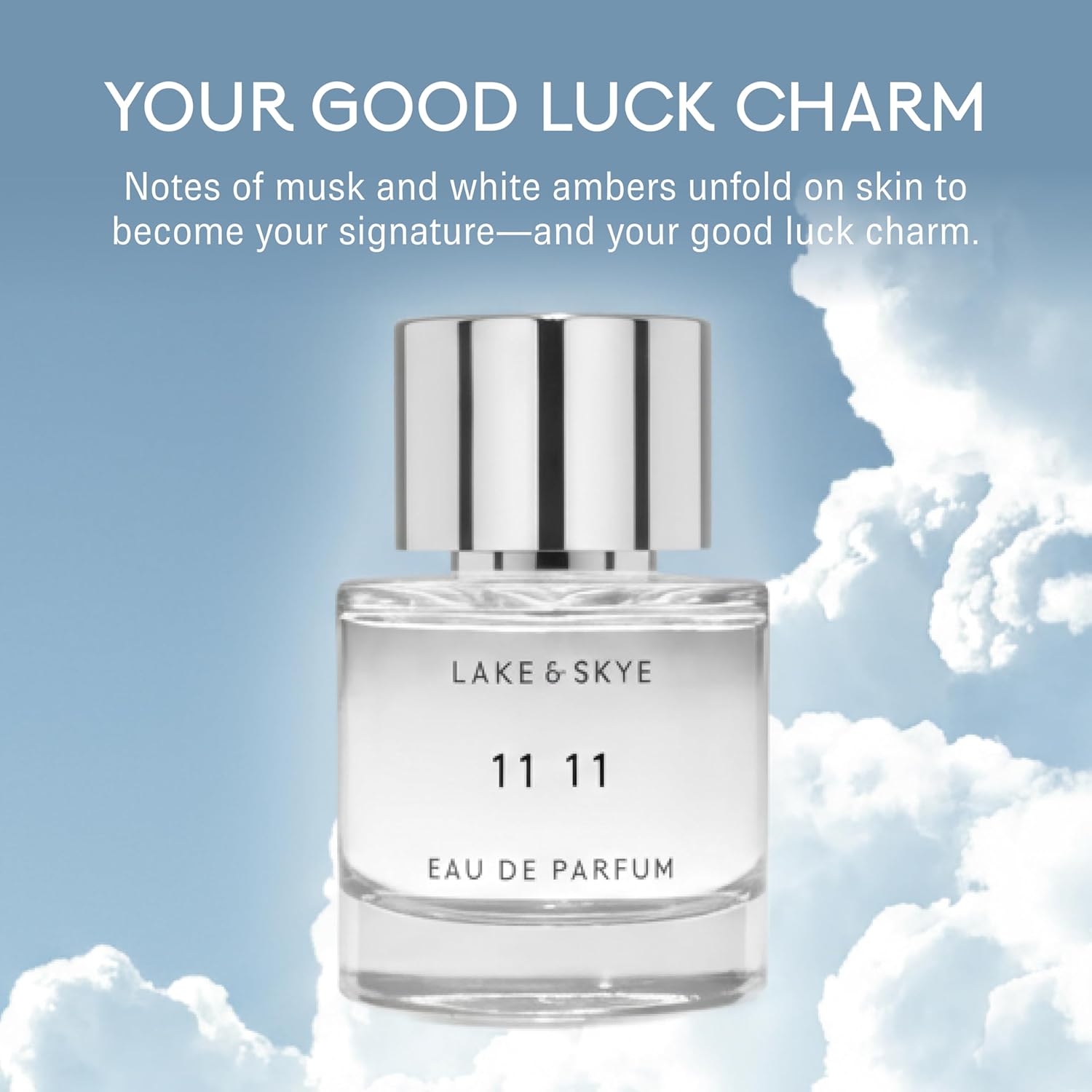 Lake & Skye 11 11 Eau de Parfum Travel Spray - Clean Skin Musk, Amber, Vegan, Cruelty-Free - 0.5 fl oz (15mL) - Image 5