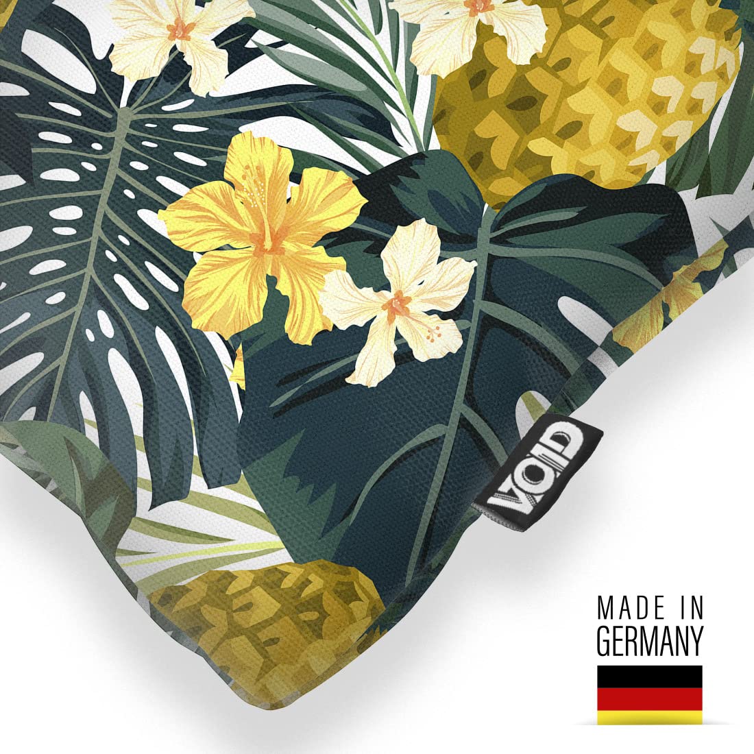 VOID Ananas Blüten Kissenbezug Kissenhülle Sofakissen Kissen Deko Ostern Outdoor-Kissen Dekokissen, Kissen Größe:60 x 60 cm