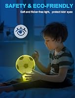 Nice Dream Focilabda 3D Éjjeli Lámpa - 16 Színű LED Világítás Távirányítóval, Optikai Illúzió Hangulatfény Gyerekszobába, Születésnapi Ajánd 2