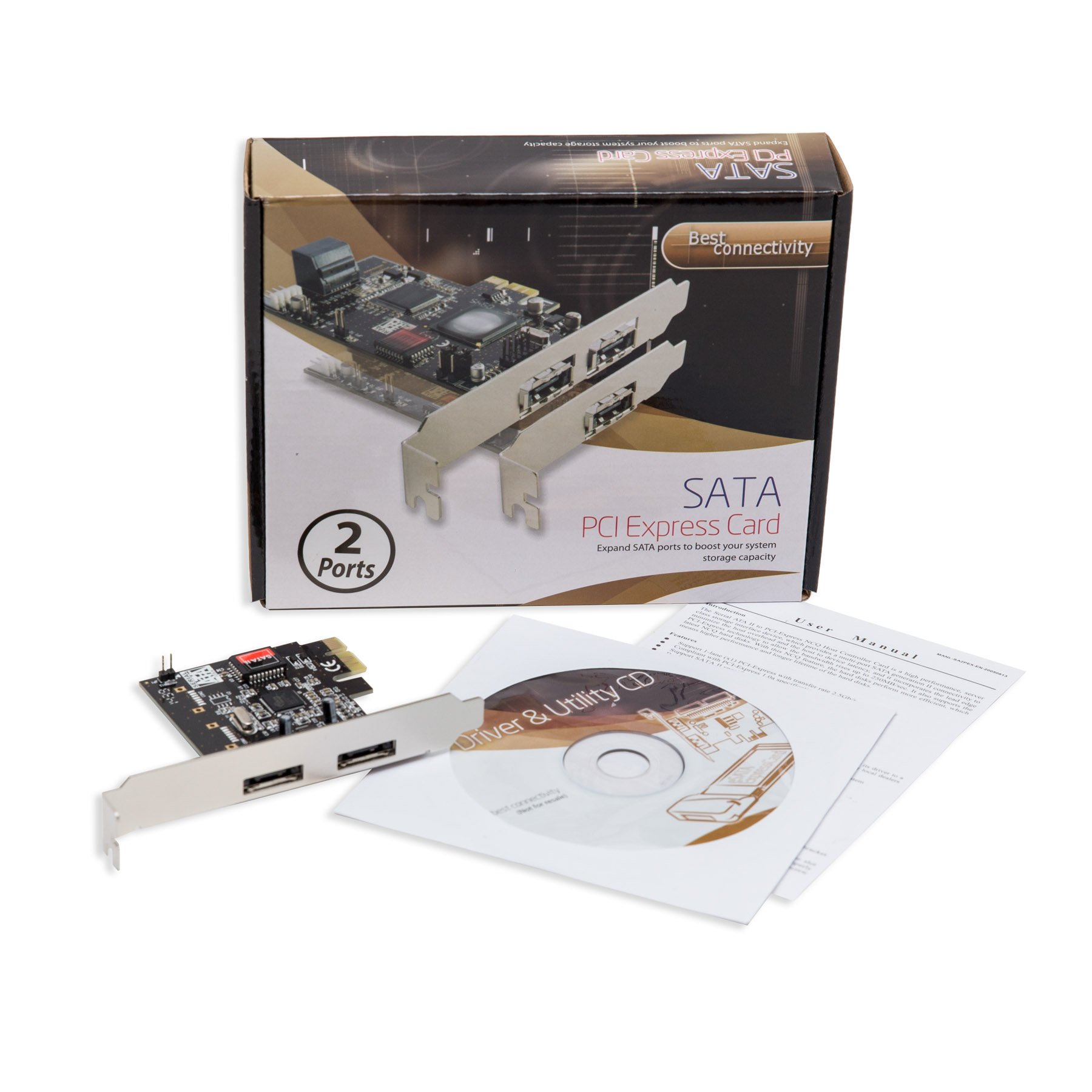 Syba 2 Port eSATA II PCIe Card - Add External Storage -4