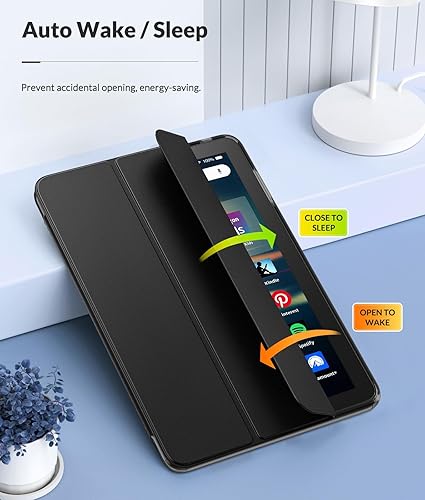 Miniatura 7 de MoKo Funda compatible con la nueva tablet Kindle Fire HD 8 y 8 Plus (versión 12 generación-2022) de 8 pulgadas, cubierta trasera de TPU suave de