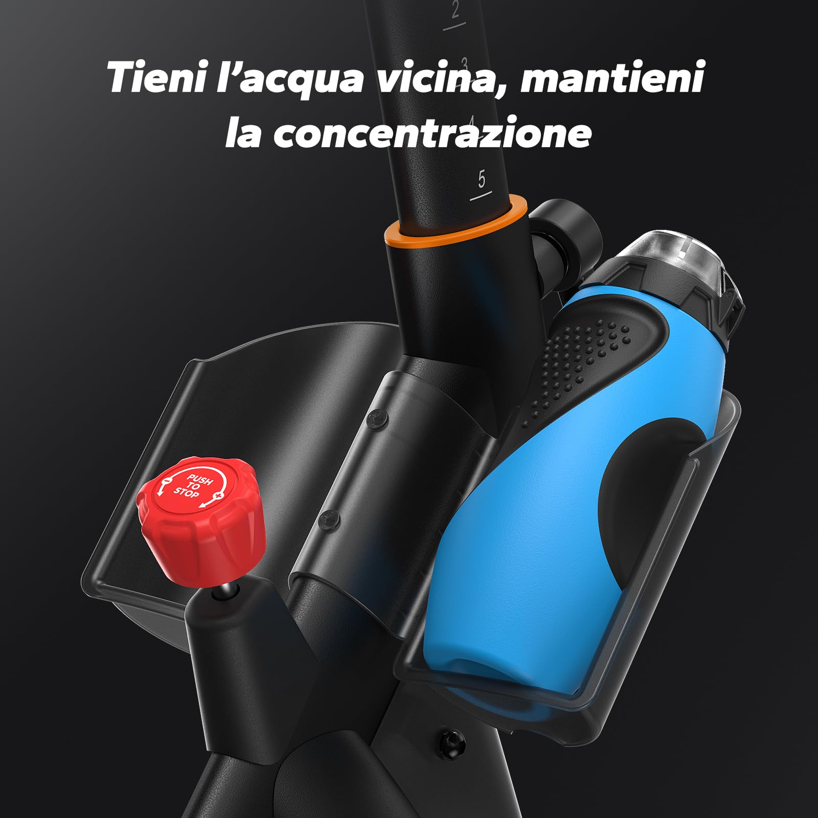 MERACH Cyclette, bicicletta con resistenza magnetica, silenziosa, con cuscino da seduta confortevole, per interni con supporto per tablet, applicazione propria, fino a 158 kg