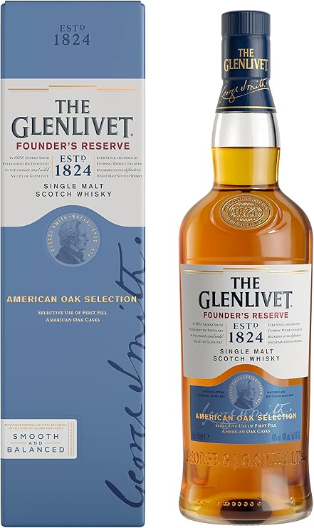 Whisky Escocés The Glenlivet Founder's Reserve, 700 ml