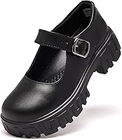 DGOXSWI Women's Mary Jane Oxfords: Chunky 2.6" Heel Platform Pumps, Ankle Strap, True to Size Comfort
