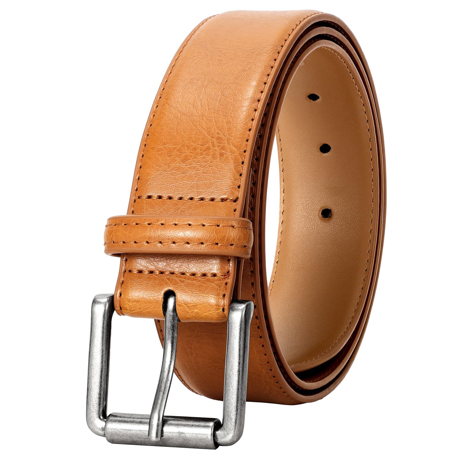 JASGOOD Men's Leather Dress & Casual Belt - 1.5' Classic Work & Jeans Belt