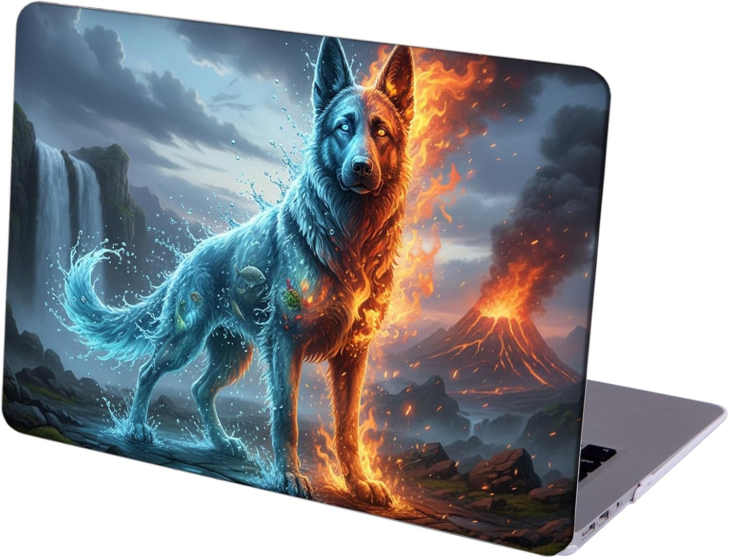 Compatible with MacBook Neo 13-inch, Hard Shell Case with Keyboard Cover and Screen Protector (A3404 A18 Pro chip, 2026 Release) - German Shepherd MC22977