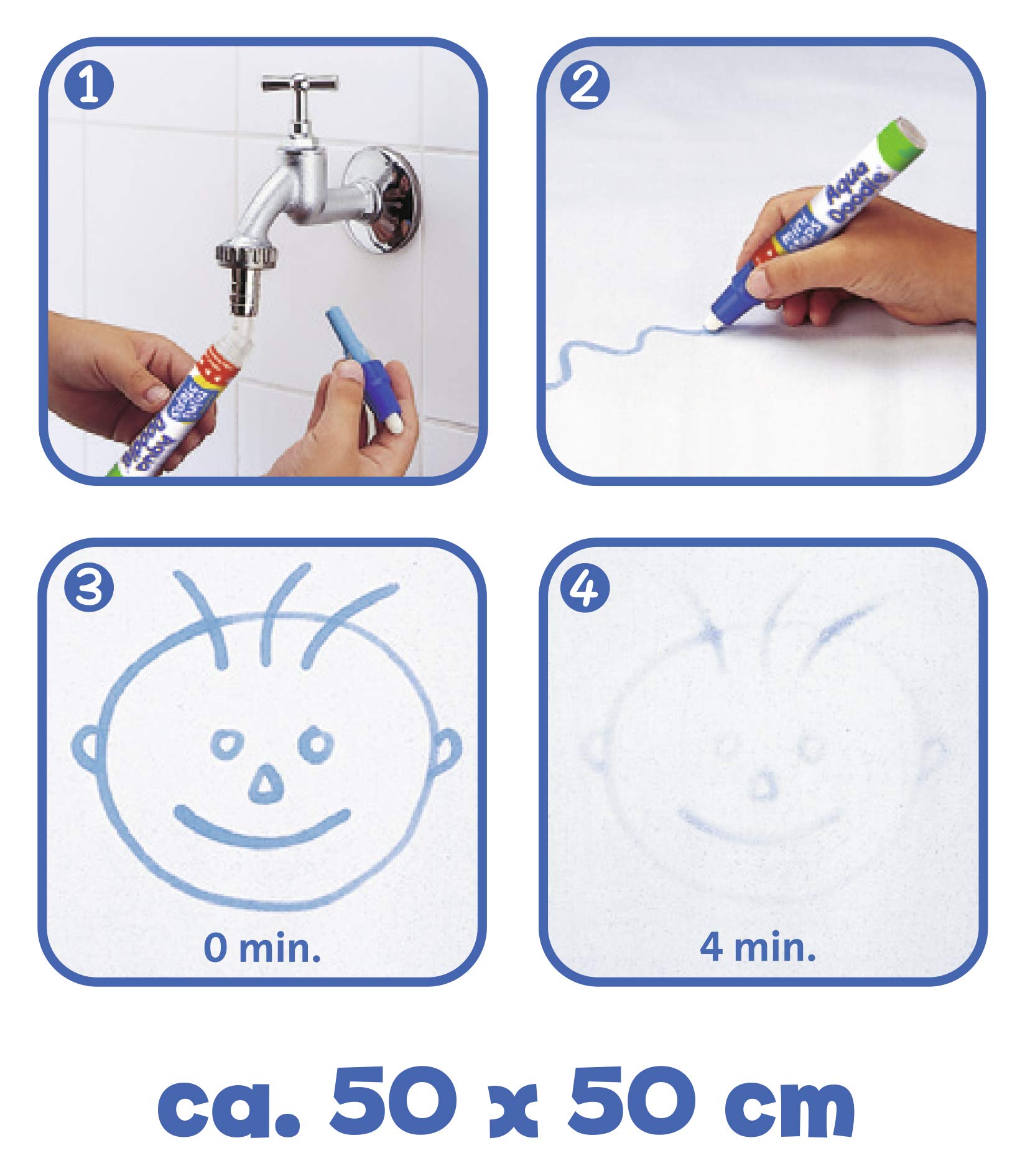 Ravensburger ministeps Aqua Doodle - Malen für Kinder ab 18 Monaten, Kreatives Malset für fleckenfreien Malspaß mit Wasser- inklusive Malmatte und Stift