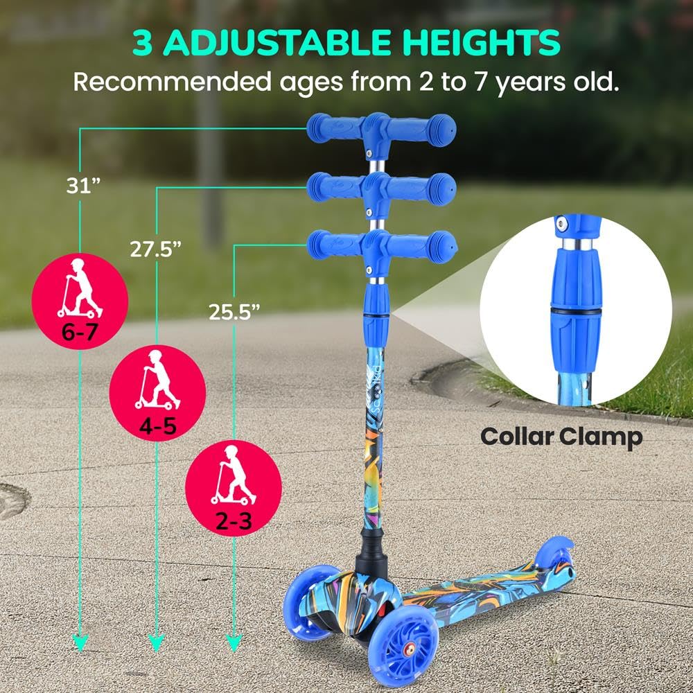 Hurtle Hurtle - 3 Wheeled Scooter for Kids Unisex-Youth