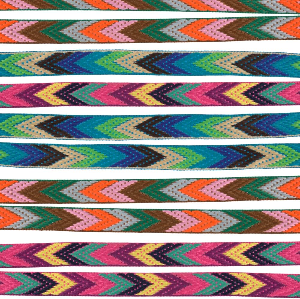 Paracord Planet Woven Jacquard Polypropylene Ribbon Webbing – for Pet Collars/Leashes – 1/5/10/20/50 Yards Length – 1/2 Inch or 7/8 Inch – Variety of Colors