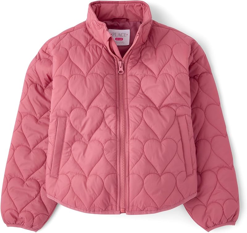 The Children's Place Girls' Water and Wind-resistant Quilted Packable Puffer Jacket
