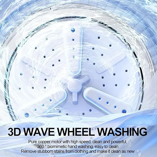 Miniatura 3 de Portable Rechargeable Small Washing Machine Texture Quiet Operations Suitable For Underwear Socks Travel Use Washing Machine Portable