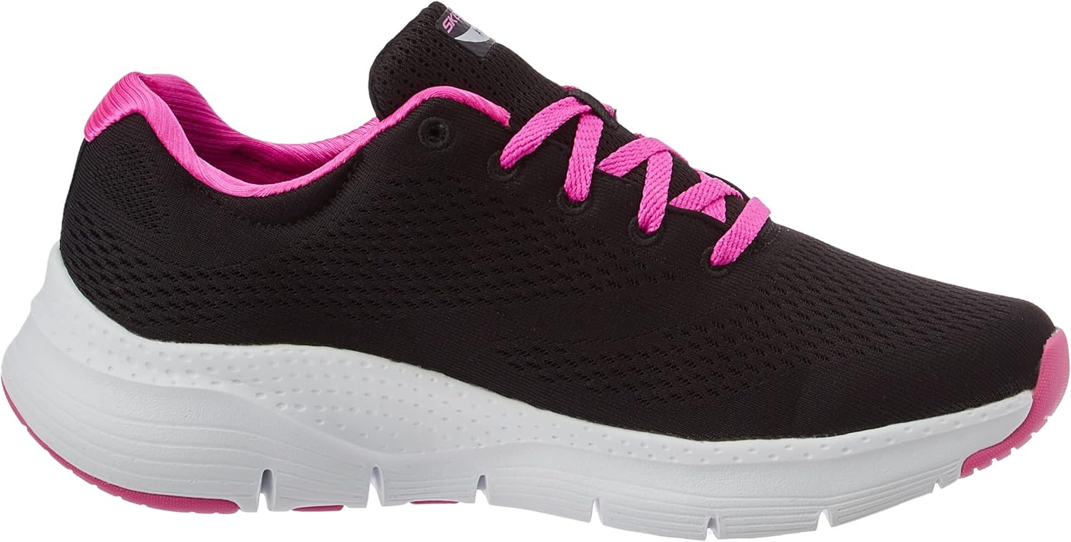 Skechers Women's Low-Top Trainers, Black (Black Mesh/Trim BBK), 6.5 - Image 6