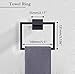 Bathroom Accessories Towel Bar Set: 10 Pieces Matte Black Bathroom Hardware Square SUS304 Stainless Steel - Wall Mounted Towel Rack&Toilet Paper Holder&Towel Ring and Towel Hook