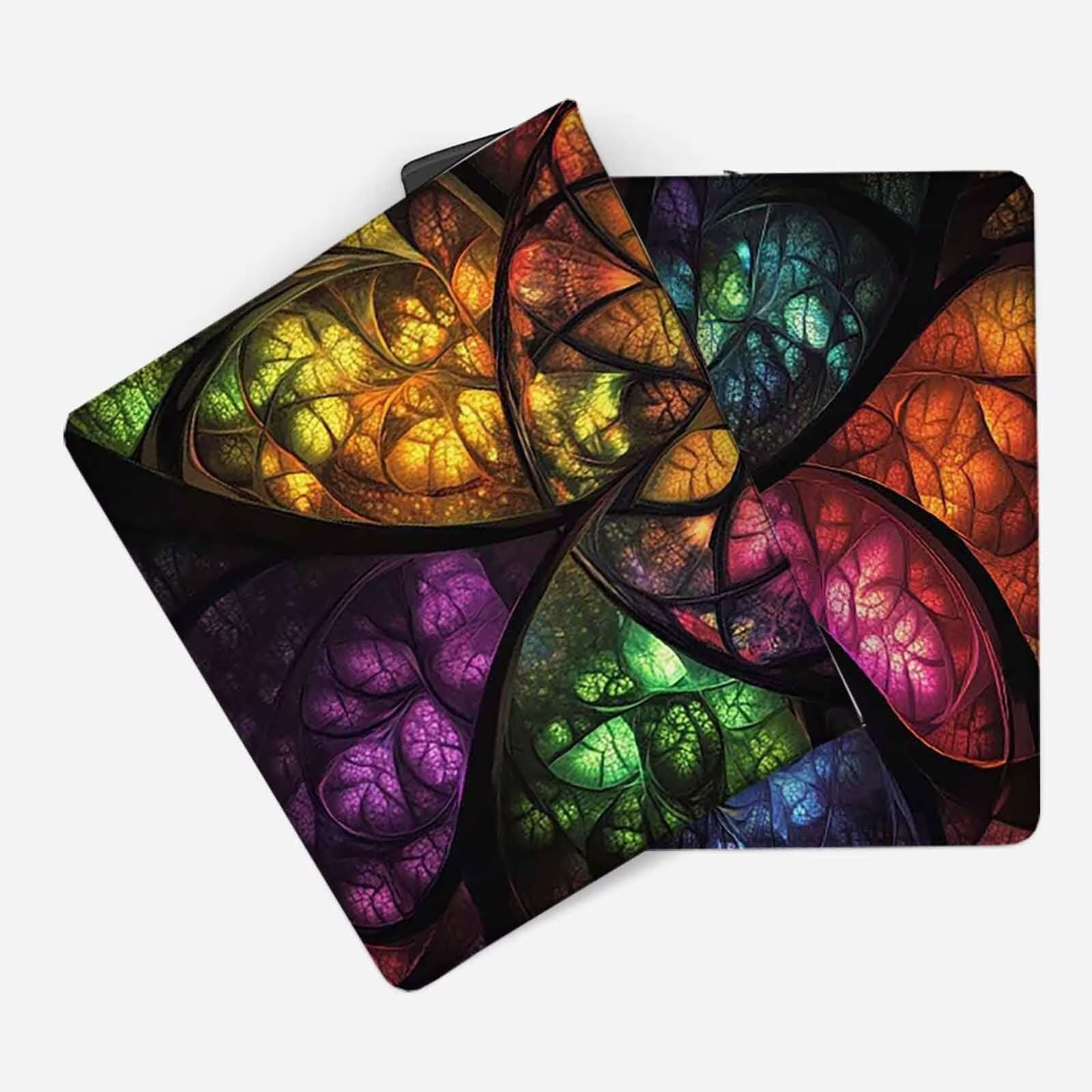 Kolorowa podkładka pod mysz geometria XXL podkładka pod mysz 1000 x 500 mm podkładka pod mysz ze zszytymi krawędziami i gumową podstawą antypoślizgowa podkładka pod mysz XXL do komputera, laptopa