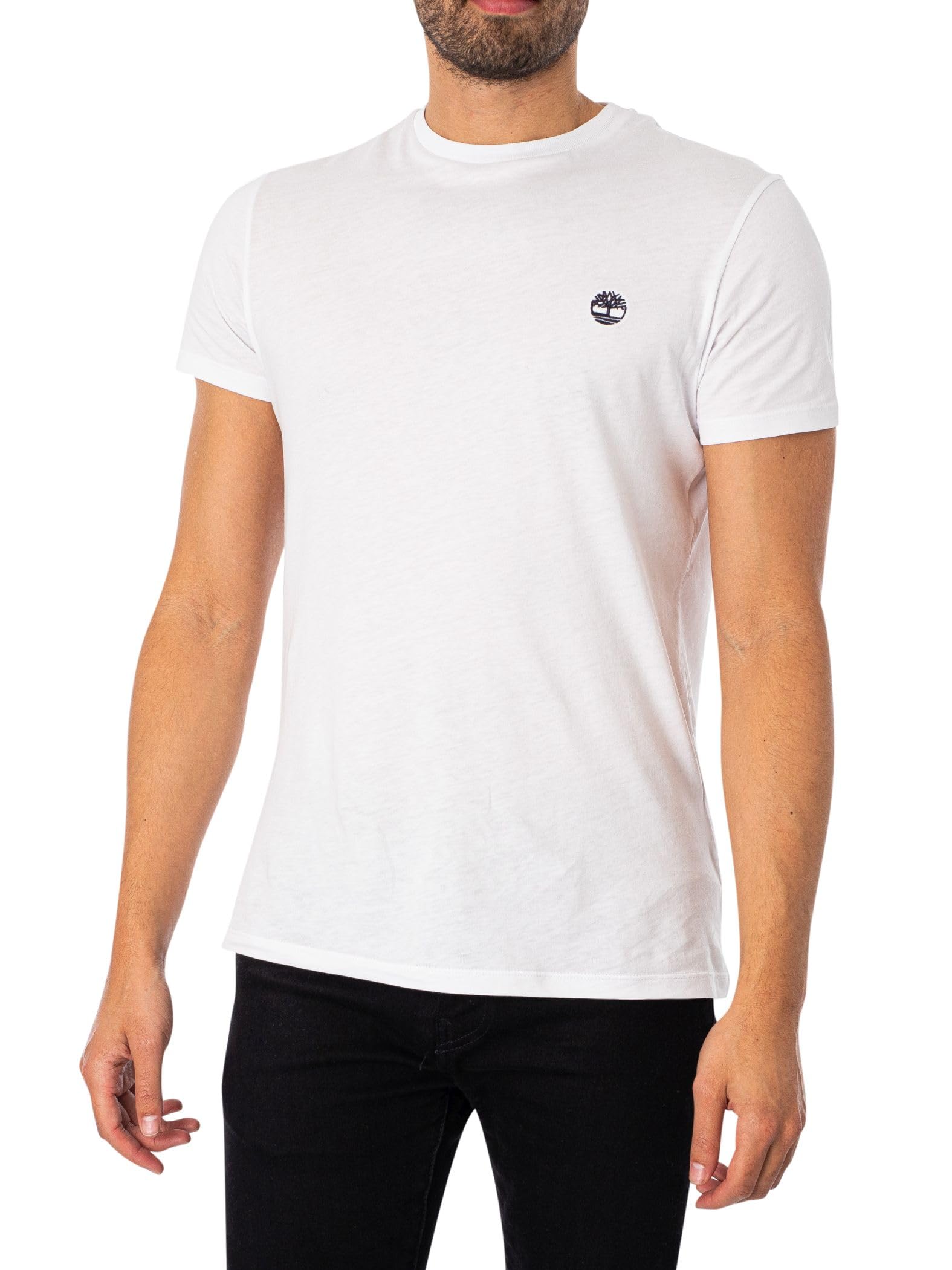 Timberland Men's Dunstan River Slim Crew T-Shirt, White, XL