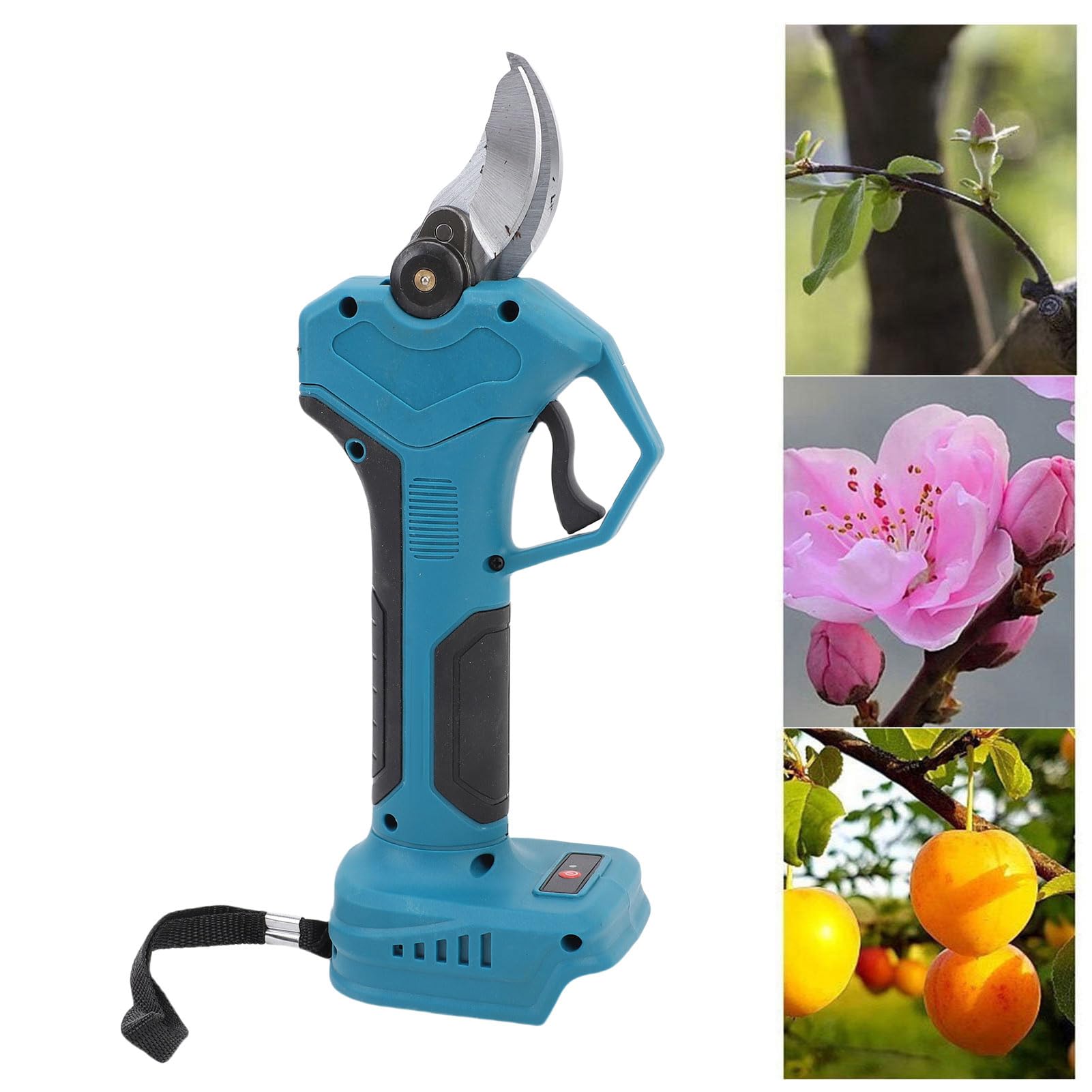 Generic Tijeras de Podar Digitales, Cortador Inalámbrico Eléctrico Azul con Cuchillas SK5, Podadora Recargable de 30 Mm para Profesionales y Aficionados a la Jardinería