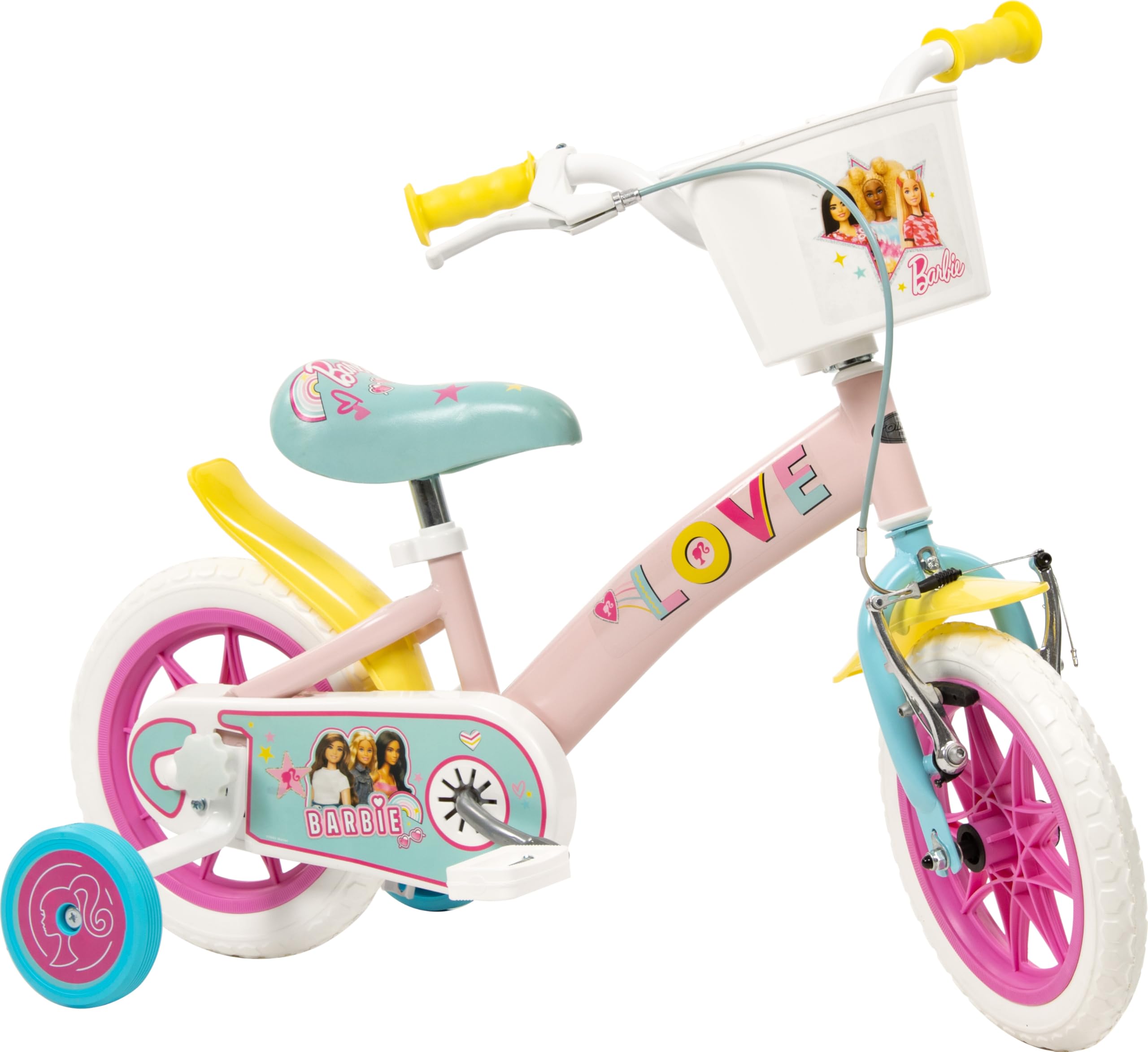 Toimsa Barbie Freewheeling Bicycle - 12 Inch - White - Kids