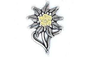 German 1941 Mountain Troop Edelweiss Antique Silver