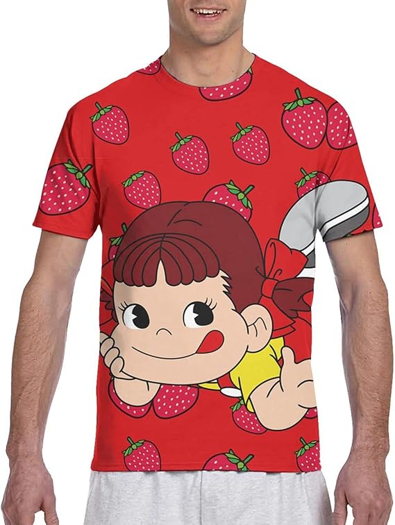 Amazon Co Jp ペコちゃん メンズ3dtシャツ ジムtシャツ ストレッチ 半袖スポーツ おしゃれ メンズ 吸汗 速乾性 カジュアル アクティブ Tシャツ ファッション