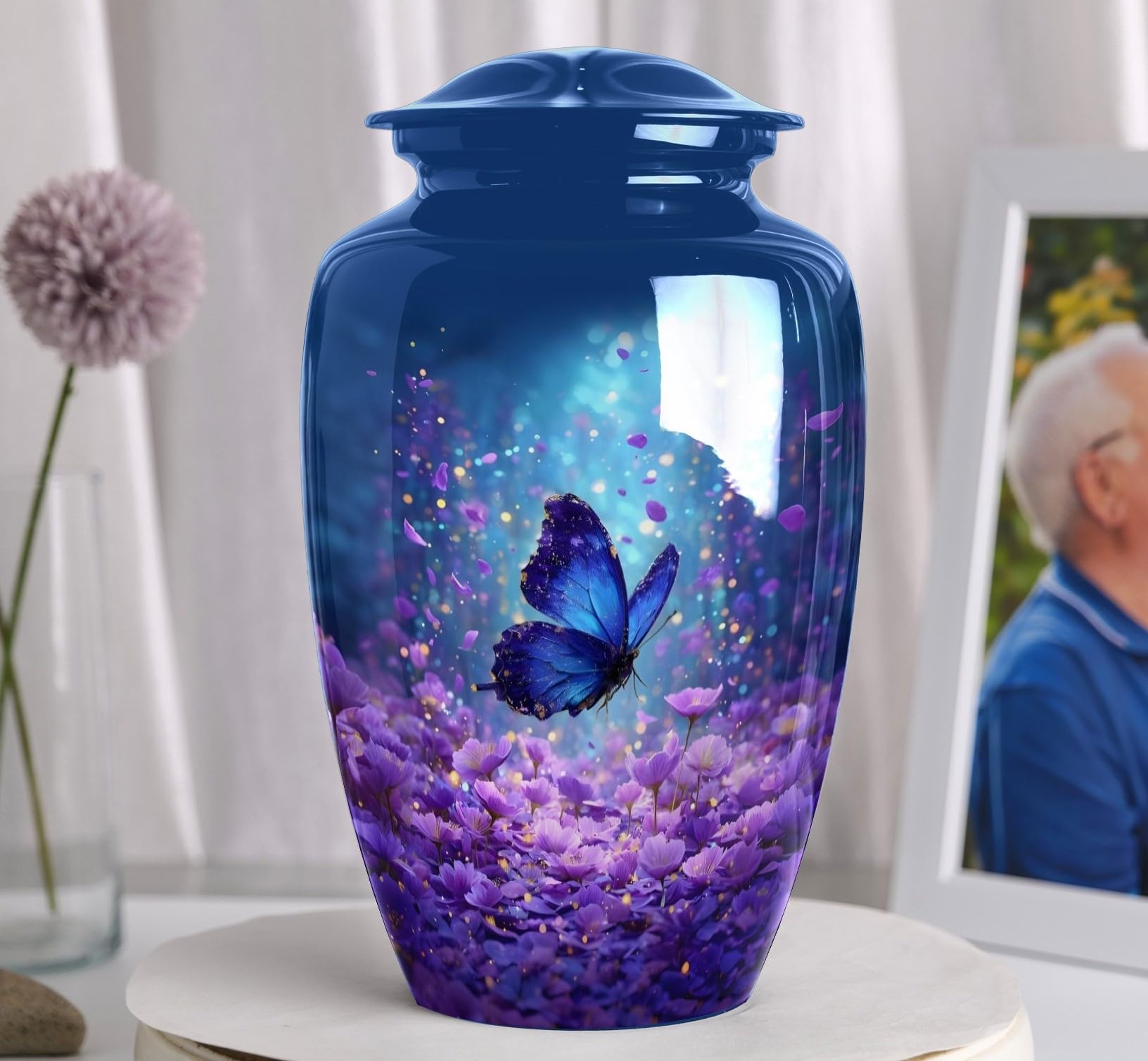 Butterfly Urns for Human Ashes, Large Urn for Ashes for Women, Funeral urns