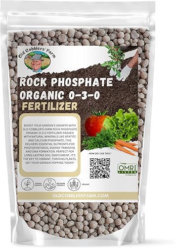 Fertilizante orgánico de fosfato de roca 0-3-0-mejora el crecimiento de las raíces, ecológico, salud del suelo del jardín 5 libras por Old Cobblers