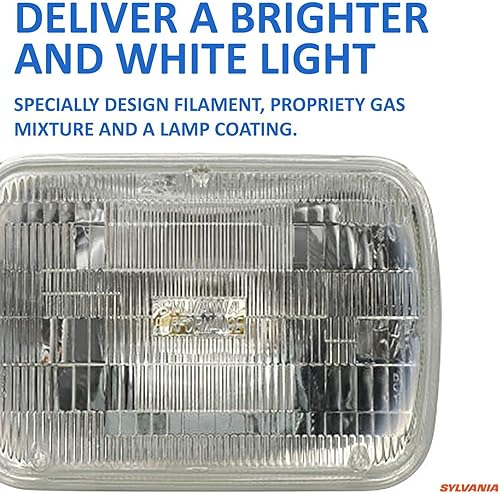 Miniatura 4 de Luces delanteras de alto rendimiento SYLVANIA SilverStar H4651, halógenas selladas de 100 x 165 (el paquete contiene 1 foco), H6054