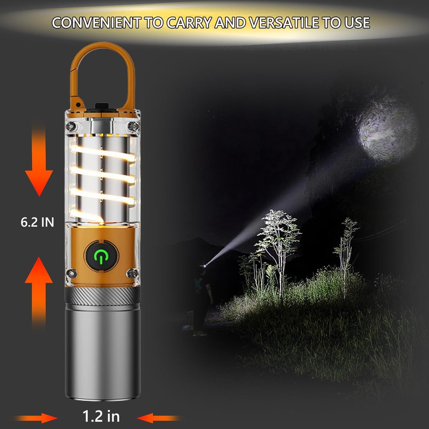 Torcia LED 10000 Lumen Ad Alta Potenza - Ricaricabile USB, Zoomabile, 6 Modalità (Alta/Media/Bassa/Strobe/SOS) - Impermeabile Per Campeggio, Pesca Ed Emergenze