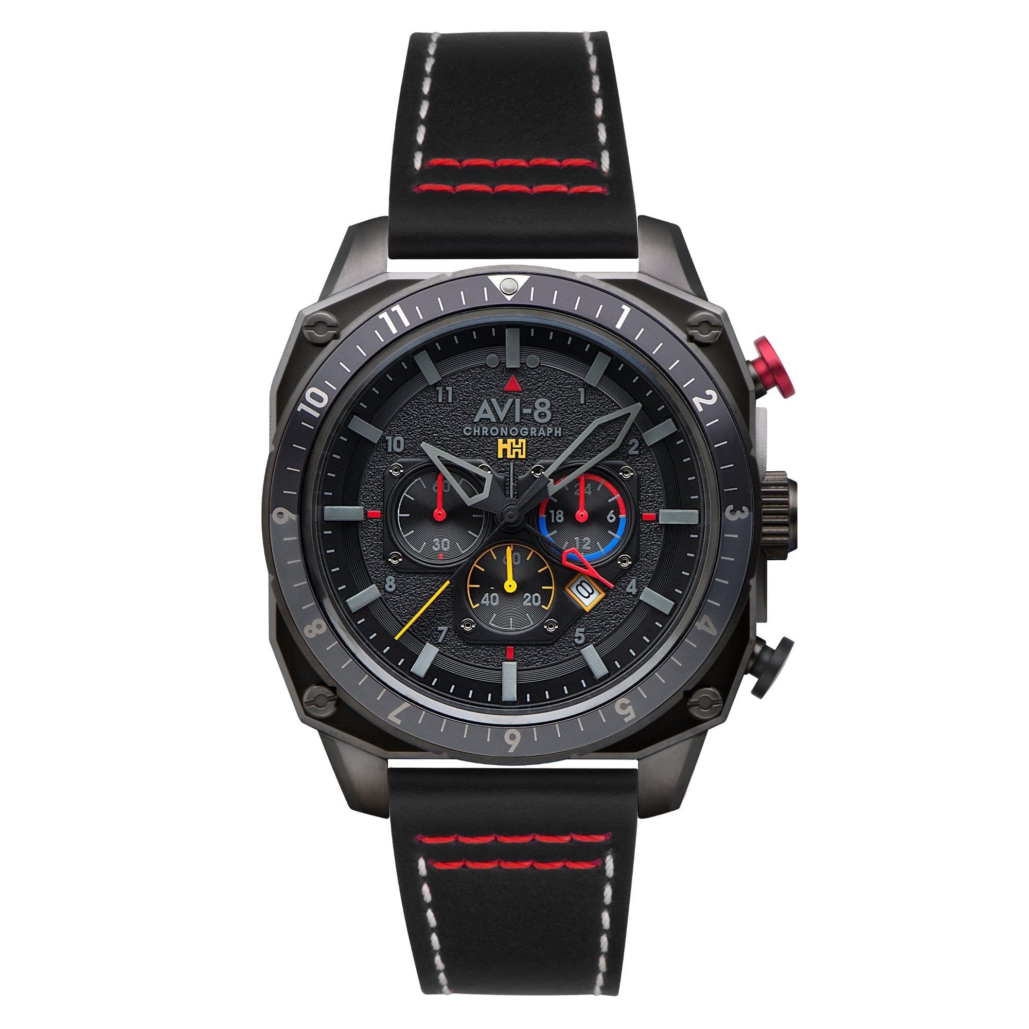 AVI-8Watch Hawker Hunter Atlas Dual Time Chronograph | Genuine Leather Strap