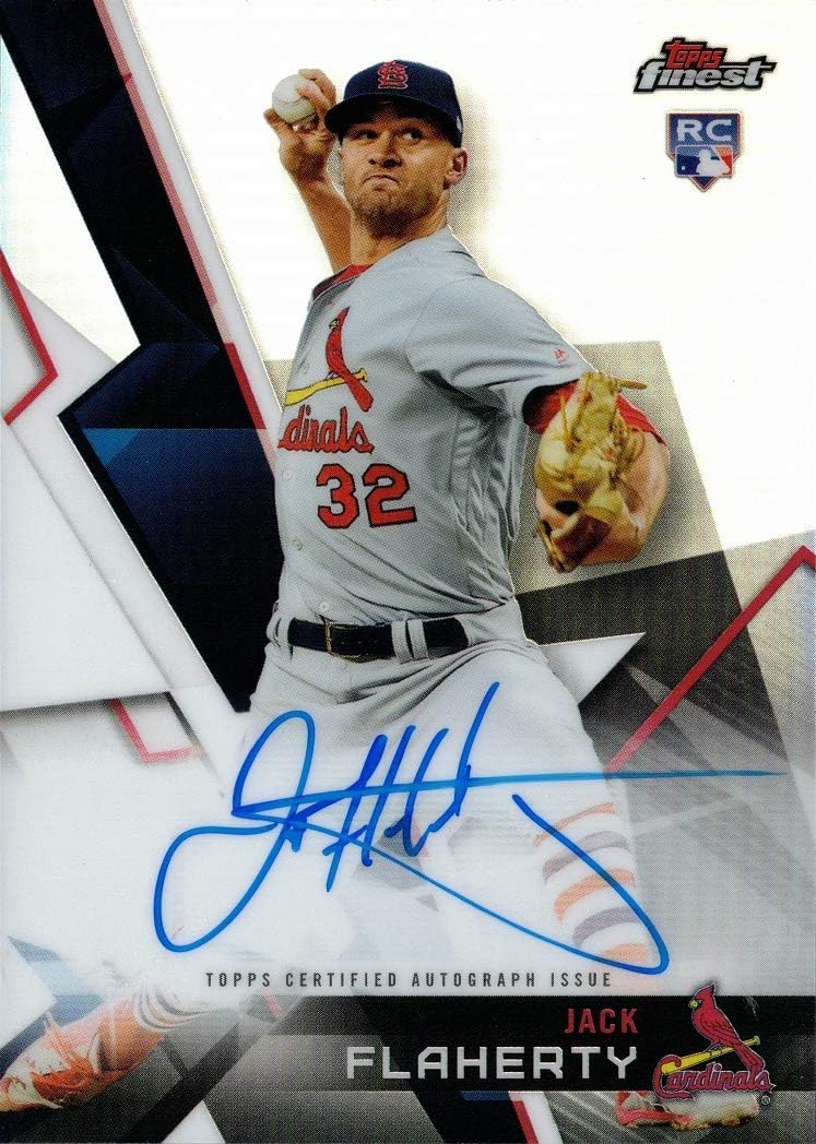 2018 Topps Finest Baseball #FA-JF Jack Flaherty Certified Autograph Rookie Card