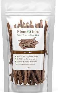 Licorice Root Chew Sticks Mulethi 8 oz. - Glycyrrhiza Glabra - Yashimadhu Dried Whole Natural Root from Turkey - Premium Herbal Botanical