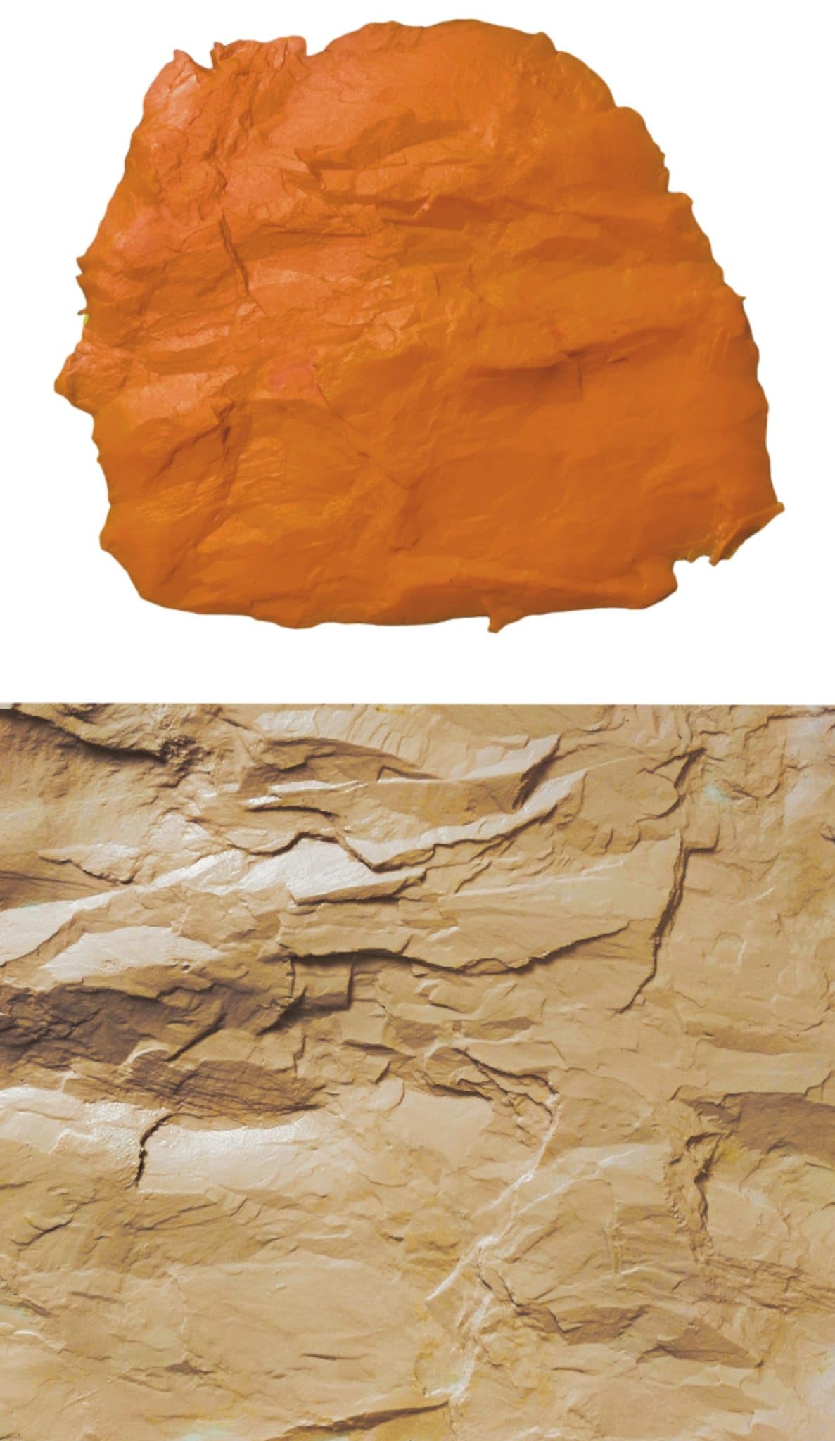 Molde para yeso moldeado de goma de poliuretano imitación piedra, Rock Mat 18, 50 x 45 cm aprox., para moldes de suelo y moldes de piedra